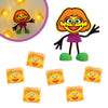 Glo Pals X Sesame Street Water-Activated Bath Toy With 6 Reusable Light-Up Cubes For Sensory Play (Julia, Cubes With Character)