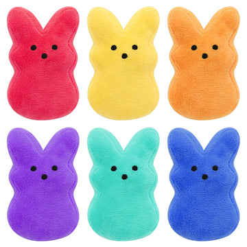 Rlxgcz 12 Pcs Easter Bunny Plush Toy Bunny Stuffed Animal Decorations Basket Stuffers Gift Cute Bunny Doll Bulk Toys Easter Part