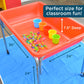 Children'S Factory 24'' Large Sensory Table, Portable Sandbox, Water Table For Kids, Red