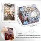 sabermaster Card Deck Box Fits for YGO MTG,100+ Card Storage Box Trading Games PU Leather Storage Premium Deck Case (White Fores
