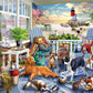 White Mountain Puzzles - Happy Pets - 500 Piece Jigsaw Puzzle