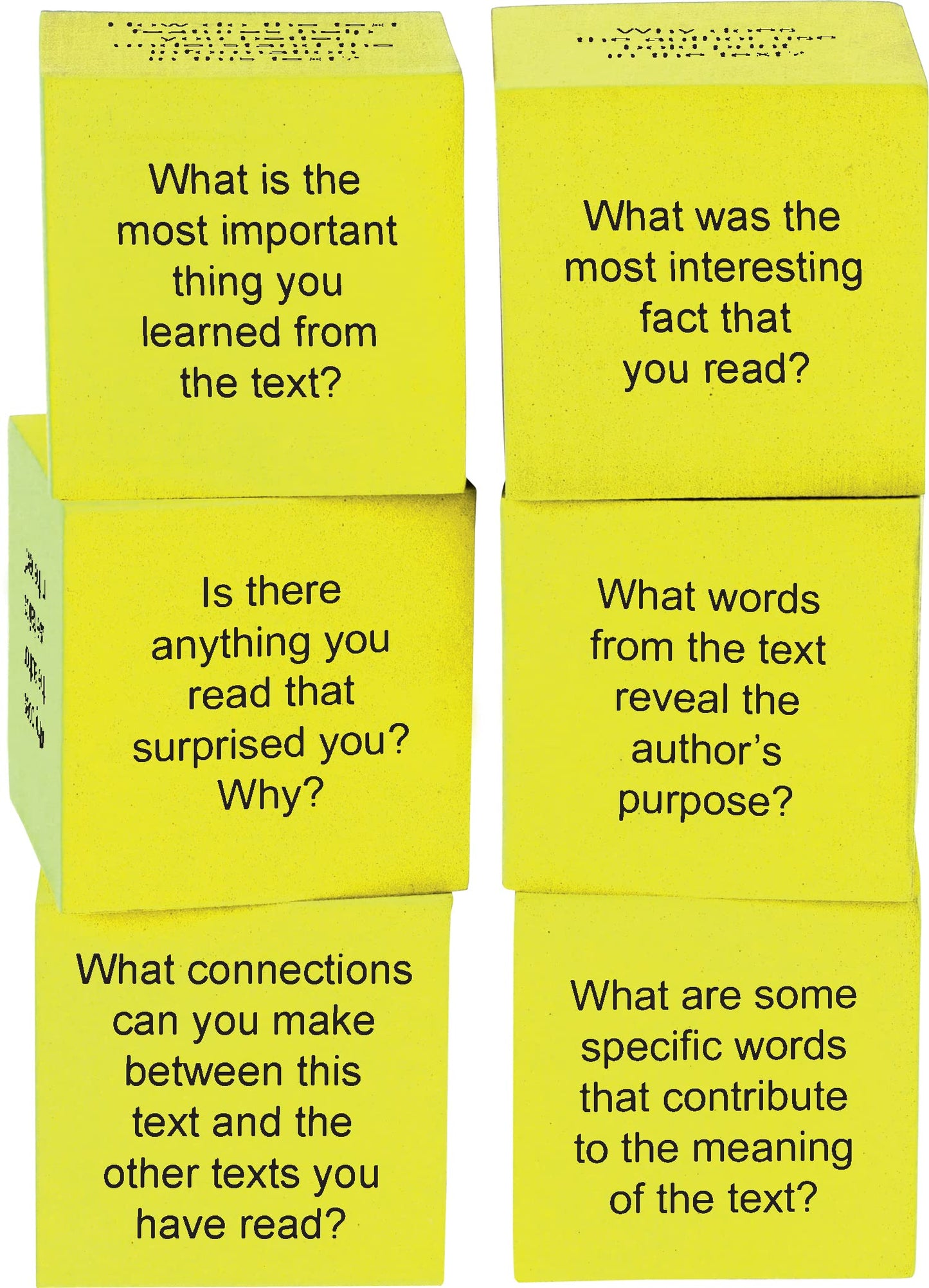 Teacher Created Resources Foam Nonfiction Comprehension Cubes