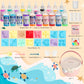 ARTPAR Water Elf Magic Gel Kit - 20 Colorful Gels + 16 Fantasy Molds - Non-Toxic Sensory Toys for Kids - Creative Arts & Crafts
