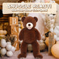 MorisMos Smile Giant Teddy Bear  51inch Large Stuffed Bears with Big Footprints  Big Stuffed Animals Cuddly Plush Gifts for Girlfriends  Boyfriend  Dark Brown