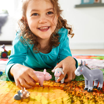 Haba Little Friends Sheep - 3.5' Farm Animal Toy Figure