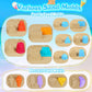 FUSPWEAO Beach Toys Sand Toys for Kids, Sand Castle Toys for Beach with 2 Sand Castle Bucket and Mesh Bag, Sand Molds, Shovels a