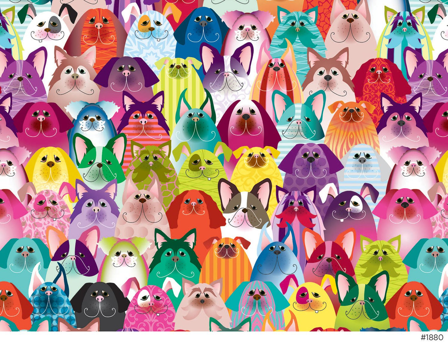 Andrews + Blaine Dogs' True Colors Puzzle (1000-Piece)