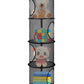 Hanging Net For Stuffed Animals, Foldable Storage Organizer 5 Compartments Toy Storage Organizer For Kid Room Toys, Gloves,Hats,