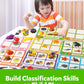 Coogam Sorting Toy For Toddlers, Animals Dinosaurs Fruits Vehicles Foods Fishes Balls Farm Playset, Fine Motor Montessori Game Preschool Educational Learning Gift For Year Old Kids