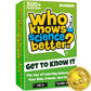 Quokka Who Knows Better? - Science - Family Card Trivia Game | Fun Learning & Educational Questions For Families | Suitable For Boys & Girls