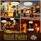 FUNWHOLE Wild West Gold Mine Lighting Building-Bricks Set - Western Prospectors Dig Entrance 658 Pcs Mining Playset for mature-themeds and West Lovers