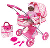Lissi Deluxe Doll Pram With African American Baby Doll