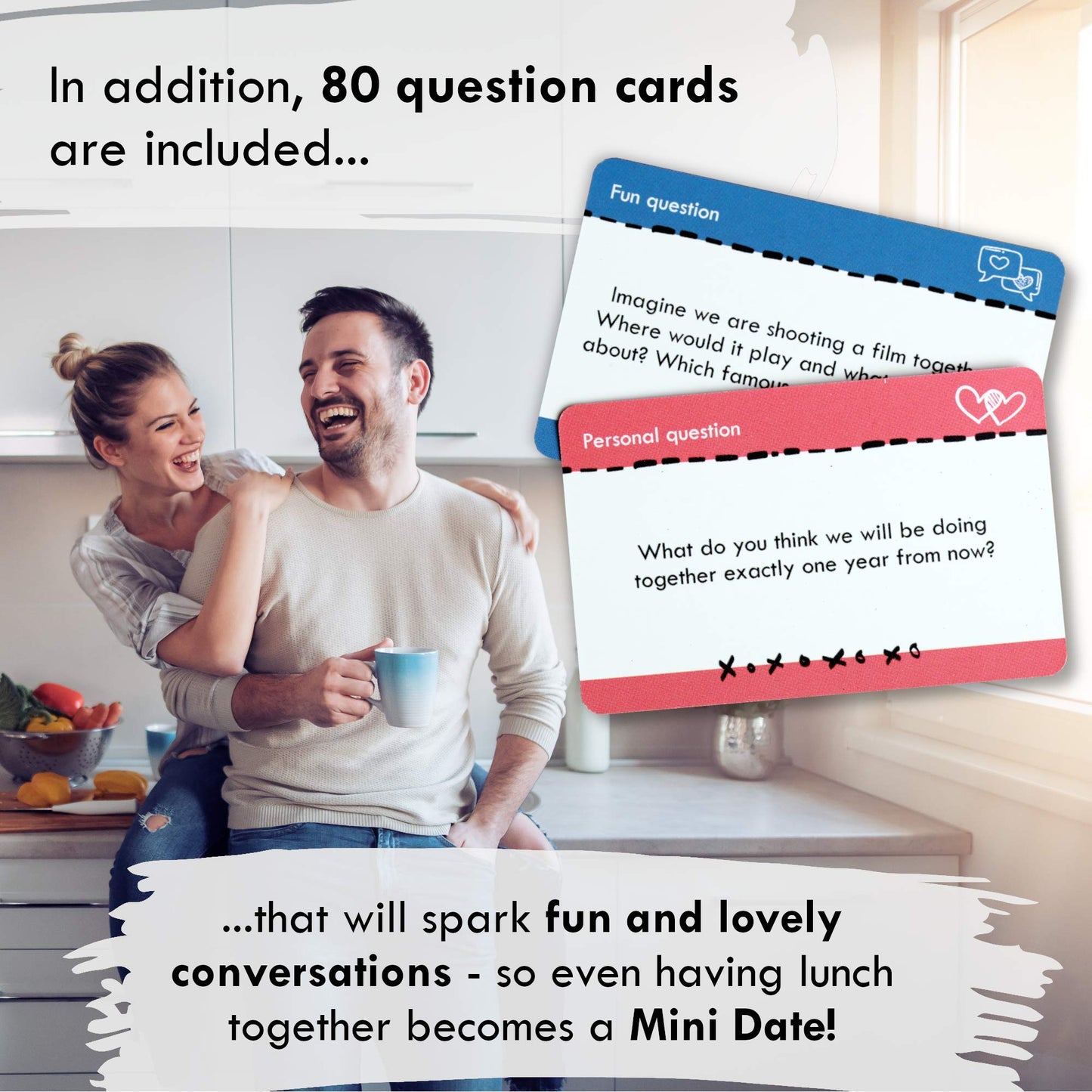 120 Questions And Date Night Ideas For Couples - Date Night Box With Date Night Cards - Fun Date Night Game, Couples Game For Da