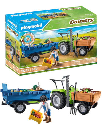 Playmobil Harvester Tractor With Trailer