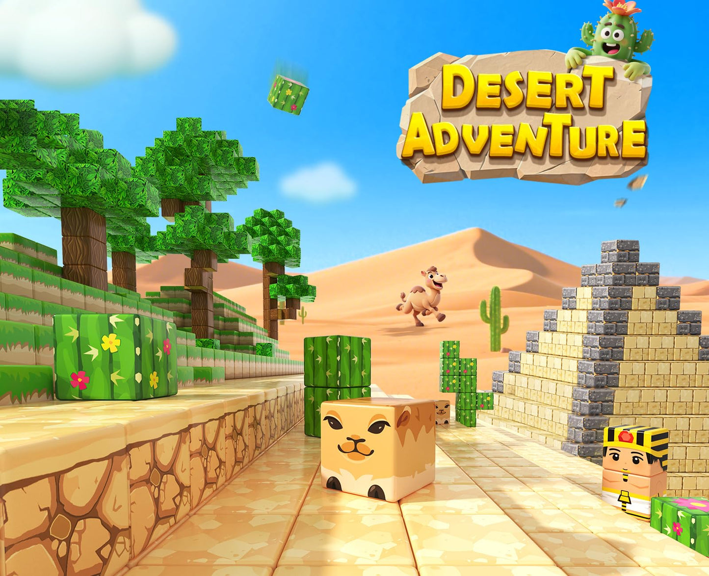 Large Magnetic Blocks Kids Toys, Sensory Learning Toys, Mine Magworld Building Craft, Desert Construction Set, 1 Magnetic Buildi