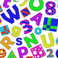 The Coloring Table - Learning Fun Design - Square Tablecloth - Fabric Coloring Tablecloth - Colorable Designs - Washable And Reu