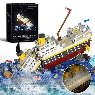 Micro Mini Blocks Titanic Model Building Set 2308Pcs, No Compatible With Lego Titanic, 3D Titanic Model Building Set Blocks, Min