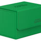 Ultimate Guard Sidewinder 80+, Deck Box for 80 Double-Sleeved TCG Cards, Green, Magnetic Closure & Microfiber Inner Lining for S