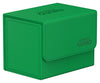 Ultimate Guard Sidewinder 80+, Deck Box for 80 Double-Sleeved TCG Cards, Green, Magnetic Closure & Microfiber Inner Lining for S