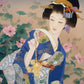 Funnybox Blue Kimono Beauty Paintings By Haruyo Morita Wooden Jigsaw Puzzles 1000 Piece For Teens And Family