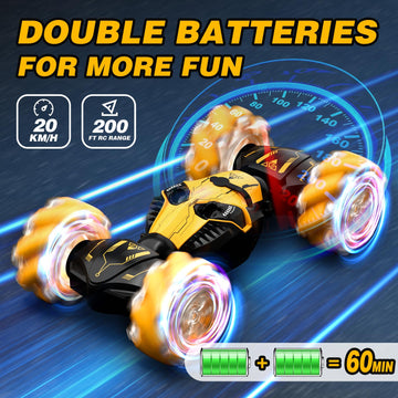Remote Control Car for Boys 8-12, 4WD Gesture Sensing RC Stunt Car 2.4Ghz with Lights Music Sprayer RC Cars for Boys Age 4-7 8-1