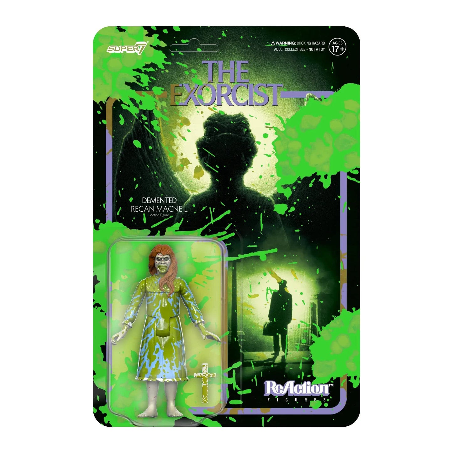 Super7 - The Exorcist Regan (Vomit Splatter) 3.75' Reaction Figure