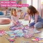Large Shimmery Unicorn Floor Puzzle For Kids Ages 4-8, 45+ Pieces Large Jigsaw Puzzle For Kids&Toddler Ages 3 4 5 6 7 8, Educati