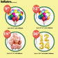 Helium Tank For Balloons At Home, 14.9 Cu Ft Helium Balloon Pump Kit With 50 Assorted Latex Balloons, White Curling Ribbon And W