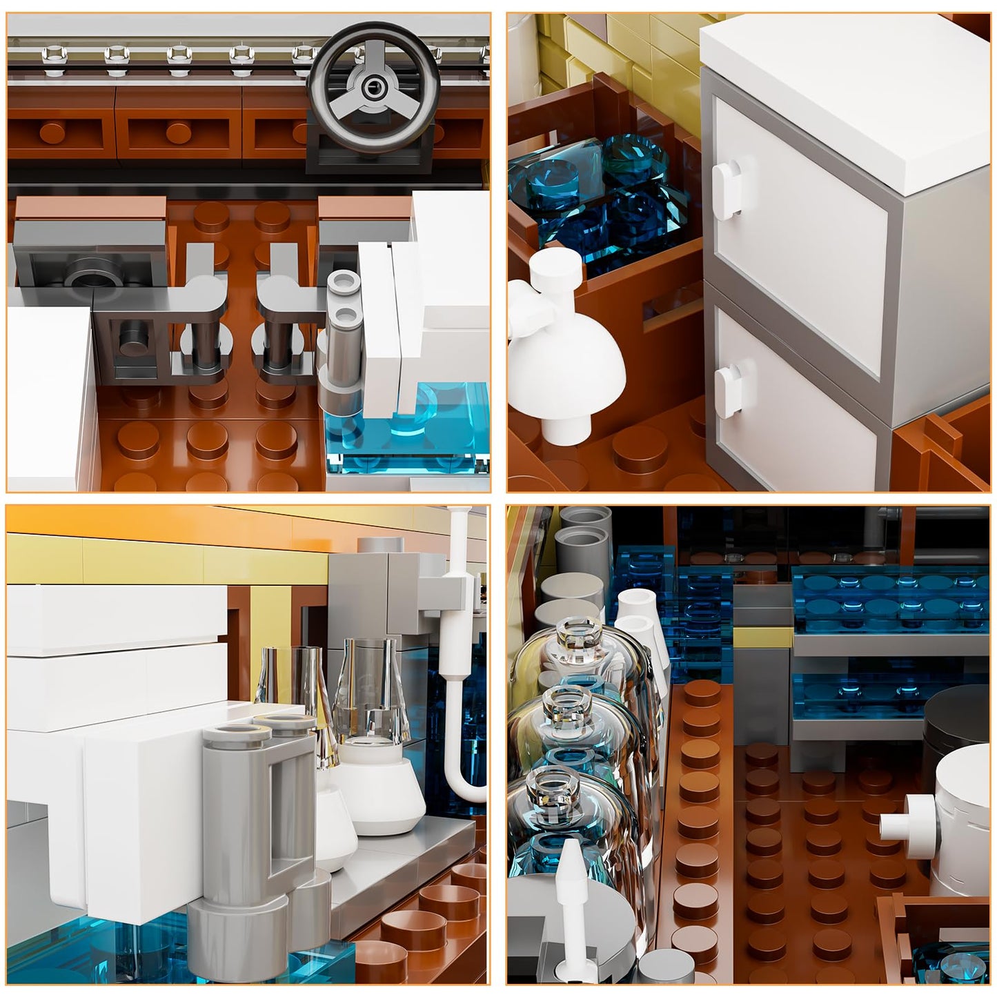 TOY PLAYER Breaking RV Adventure Building Set - MOC Upgraded Classic Scene, Compatible with Lego for Adults, Plastic Material