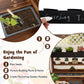 Costzon Kids Potting Bench, Wood Toy Gardening Center with 4 Pots, Chalkboard, Removable Sink, Storage Shelves, Mud Kitchen for