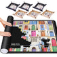 Pohxev Jigsaw Puzzle Mat Roll Up, 53    X 35    3000 2000 1500 Pieces, Roll-Up Puzzle Mats Save Pad With 6 Leather Sorting Trays