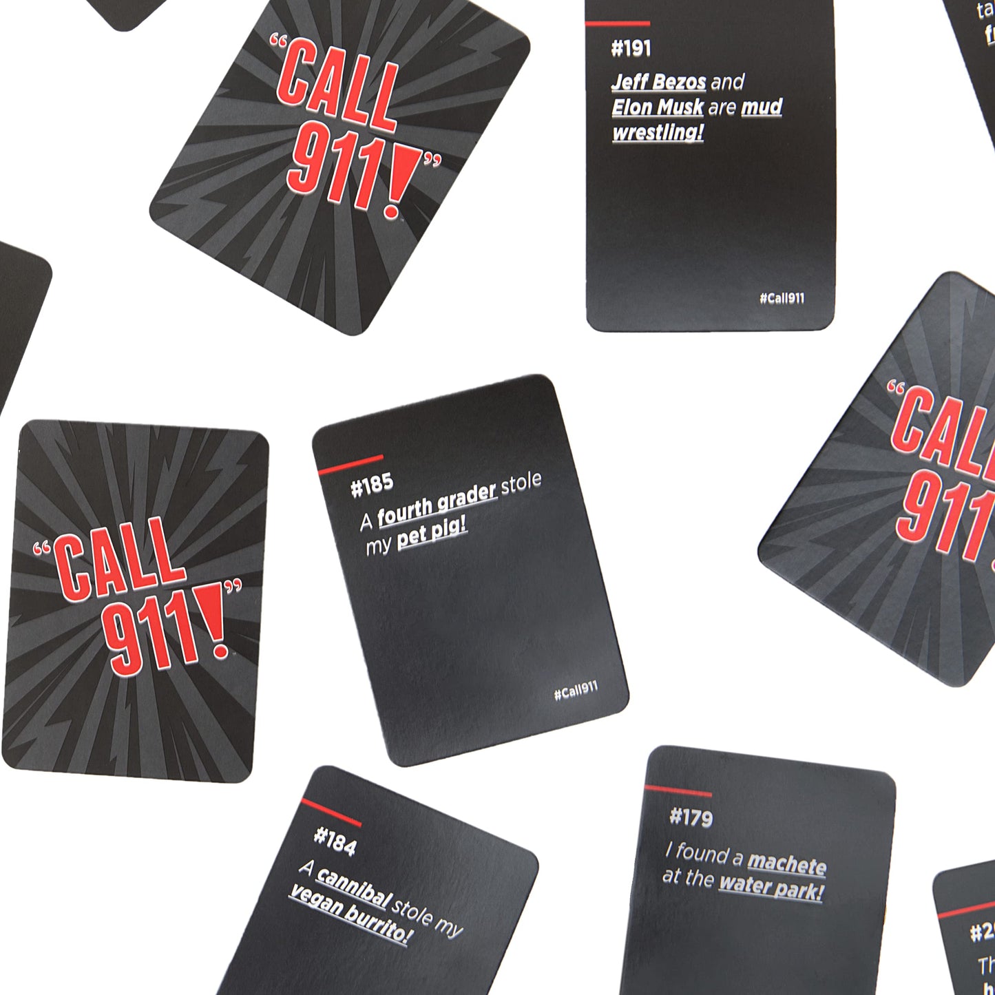 Dss Games Call 911! | A Family Game Of Unexpected Emergencies | Family Card Games For Adults & Kids, 200 Emergency Prompts | Fun Card Games For Family Game Nights, Gatherings & Parties | Ages 14 Up