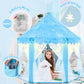 Evoionos Frozen Princess Tent For Girls, Kids Play Tent With Snowflake Lights, Castle Playhouse For Children Indoor Outdoor Game