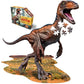 Madd Capp Raptor 100 Piece Jigsaw Puzzle for Ages 6 and Up - 4016 - Unique Animal-Shaped Border, Poster Size When Completed, Ove