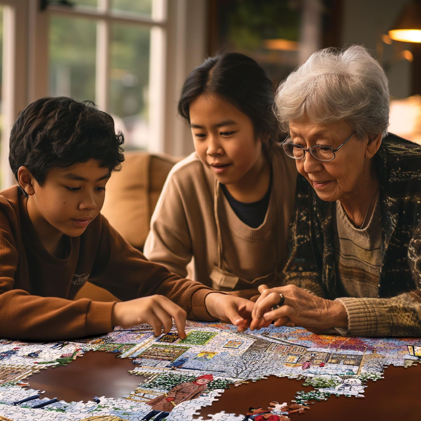 White Mountain Puzzles - Winter Games - 1000 Piece Jigsaw Puzzle