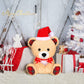 Threan 8 Inch Christmas Stuffed Animal Christmas Plush Toy Doll With Santa Hat Xmas Plush Stuffed Bear Monkey Deer Lion Koalas Panda Dog Elephant For Valentine'S Day, Festival (Little Bear Style)