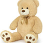 Maogolan Big Tan Large Teddy Bear 39 Inch Life Size Jumbo Stuffed Animals Stuffed Bear For Girlfriend Kids