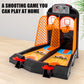 GOODLYSPORTS Mini Basketball Game - Medium Orange Plastic Desk Toy, Model 80880, Fun for Kids & Adults, Ideal Basketball Gift