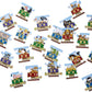 The Letter Train Puzzle Strips