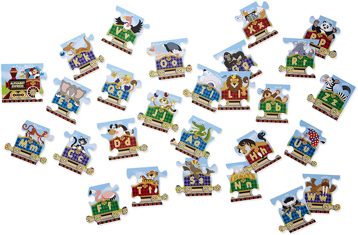 The Letter Train Puzzle Strips