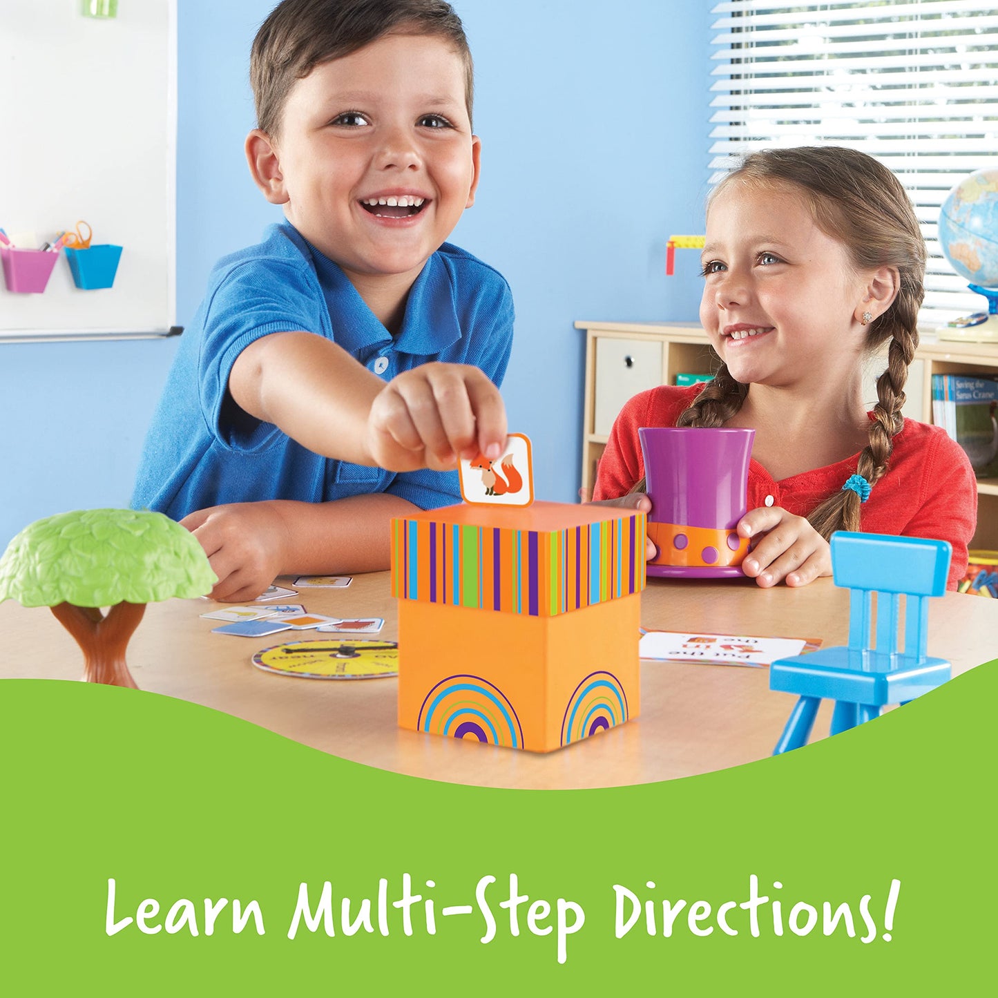 Learning Resources Fox in The Box - Kids Spelling & Vocabulary Game, Multi-color, Model LER3201, Plastic Educational Toy