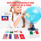 Zastic! World Flags Flashcards - 245 Country Flags, Capitals, Language, And Continents - Gloss Laminated - Country Flags Of The