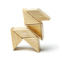 6 Piece Tegu Pocket Pouch Prism Magnetic Wooden Block Set, Natural