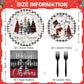 GOLDGAO 200 PCS Christmas Paper Plates Napkins Party Set Buffalo Plaid Xmas Tree Snowman Dinnerware Plate and Napkin Sets for Xm