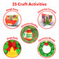 Skillmatics Scissor Skills Activity Book - Snip Snip Christmas, 25 Fun Cutting & Creative Activities for Preschoolers, 2 Child-S