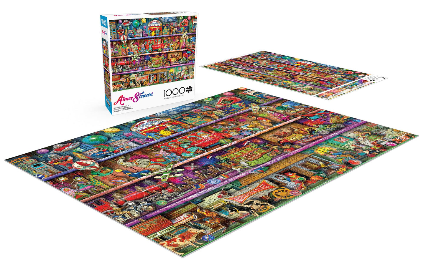 Buffalo Games 1000 Piece Jigsaw Puzzle - Aimee Stewart Toy Wonderama - Multicolor - Challenging for Adults - 26.75 x 19.75 inches