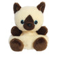 Aurora Adorable Palm Pals Dusty Siamese Kitty Stuffed Animal - Fun Collectible Plush for Kids and mature-themed Collectors - Perfect for Decorating Rooms and Birthday Gifts - Brown 5 Inches