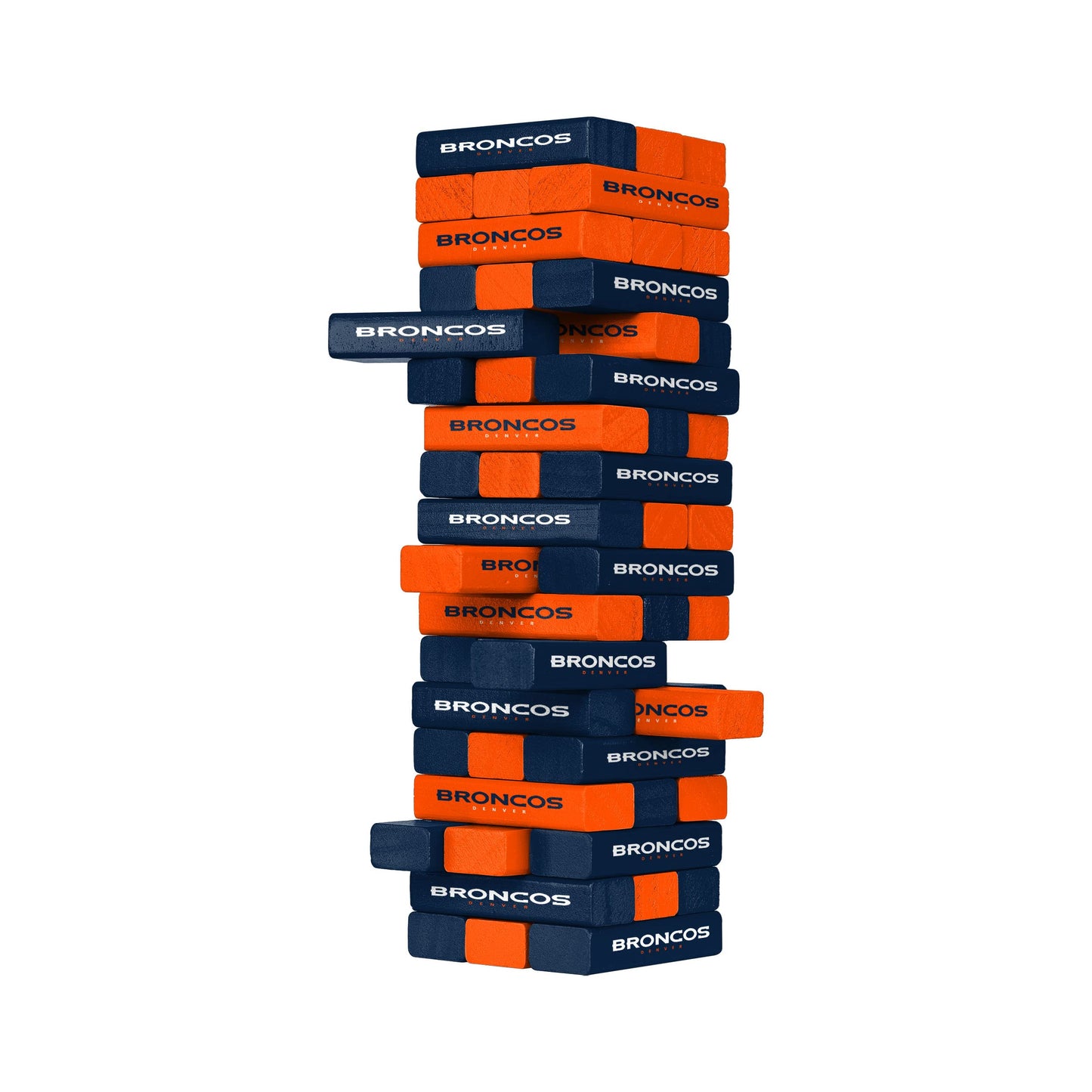 FOCO unisex mature-themed NFL Team Logo Stackable Blocks Game  Team Color  9-227 US
