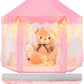 Evoionos Princess Tent With Lights And Rug, Play Tent For Girls, Kids Tent Indoor And Mat, Princess Castle Playhouse Tent For Gi