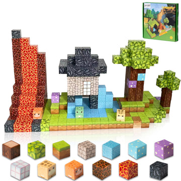 Furulixty Magnetic Blocks Building Toys For Kids Ages 3+,Build 3D Magnetic Building Blocks Set 2025 Upgraded Learning Kit With 1